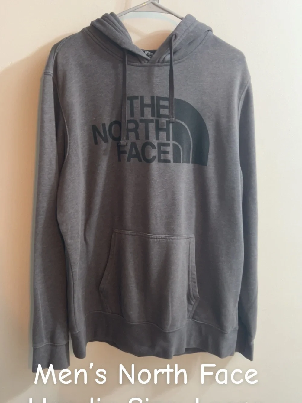 The North Face Men’s Pullover Hoodie in Charcoal